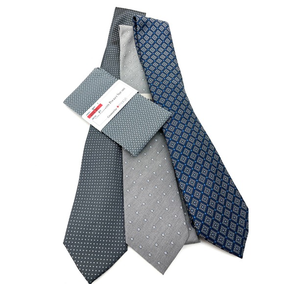 Kenneth Cole Other - Mens Neck Tie Bundle Kenneth Cole, Perry Ellis, + Pocket Square NWT